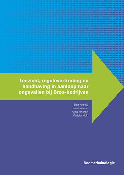 Toezicht, regelovertreding en handhaving in aanloop naar ongevallen bij Brzo-bedrijven, Ellen Wiering ; Wim Huisman ; Arjan Blokland ; Marieke Kluin - Ebook - 9789051891928