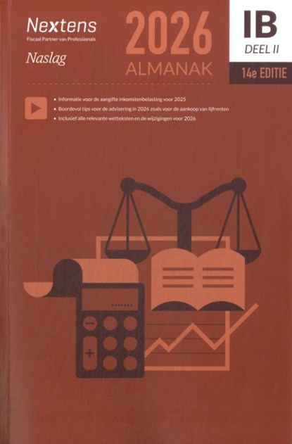 Nextens IB Almanak 2 - 2026, Jits Berns ; Erik Schouten ; Ingrid Sandford-Brouwer ; Jeroen Adeler ; Sandra Van der Vet ; Geert Janssen - Paperback - 9789052500744