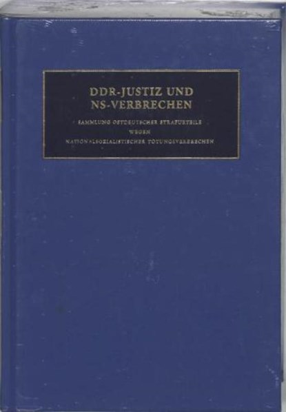 DDR-Justiz und NS-Verbrechen 7, C.F. Ruter - Gebonden - 9789053567173