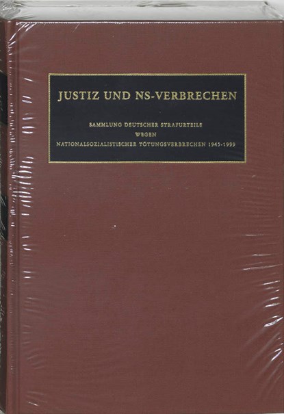 Justiz und NS-Verbrechen XXXV, C.F. Ruter ; D.E. de Mildt - Gebonden - 9789053567210