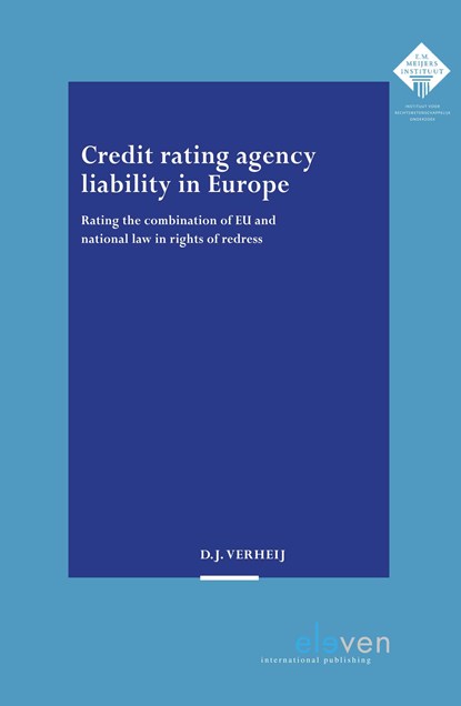 Credit rating agency liability in Europe, D.J. Verheij - Ebook - 9789054549239