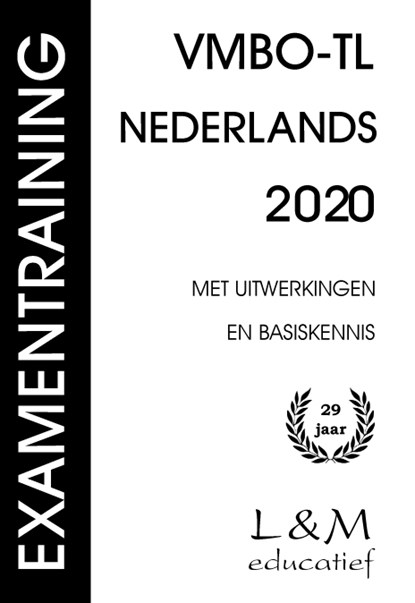 Examentraining Vmbo-tl Nederlands 2020, Gert P. Broekema - Paperback - 9789054894216