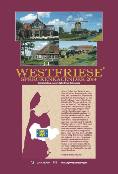Westfriese spreukenkalender 2014, Ruitenberg, Peter - Overig - 9789055123926