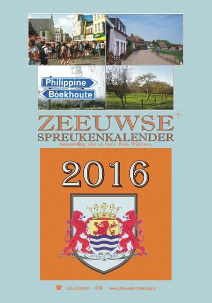 Zeeuwse spreukenkalender 2016, Rinus Willemsen - Paperback - 9789055124473