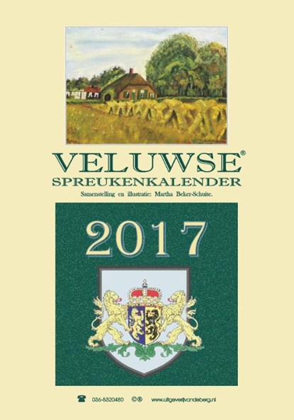 Veluwse spreukenkalender 2017, Martha Beker-Schuite - Paperback - 9789055124565