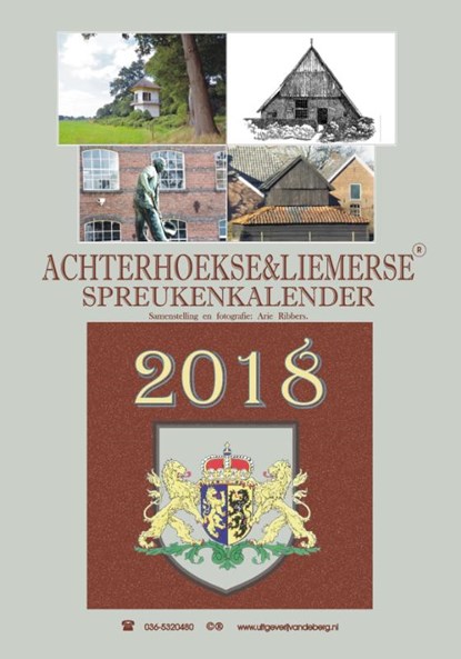 Achterhoekse & liemerse spreukenkalender 2018, Arie Ribbers - Paperback - 9789055124732