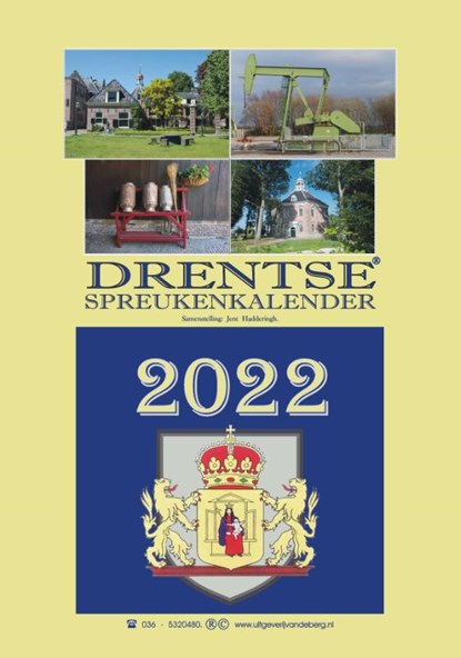 Drentse spreukenkalender 2022, Jent Hadderingh - Paperback - 9789055125135