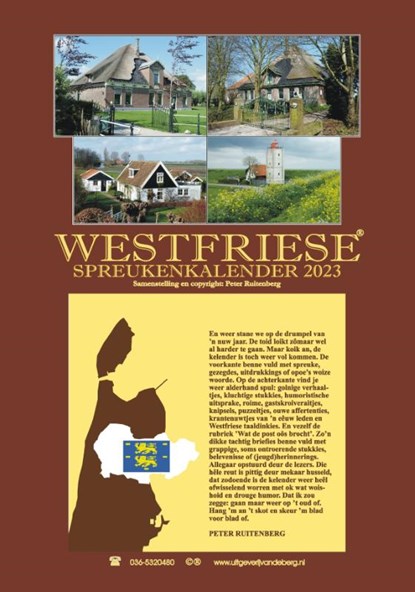 Westfriese spreukenkalender 2023, Peter Ruitenberg - Paperback - 9789055125203