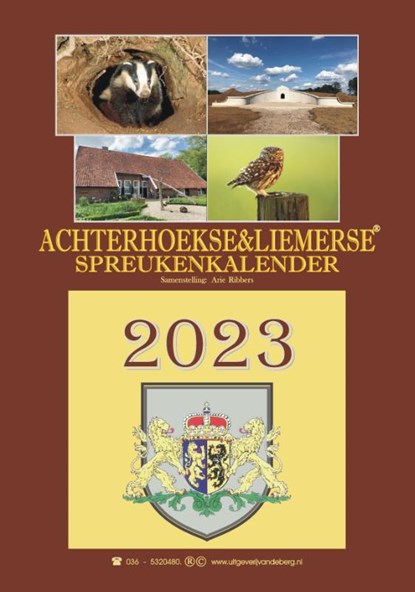 Achterhoekse & Liemerse spreukenkalender 2023, Arie Ribbers - Paperback - 9789055125241