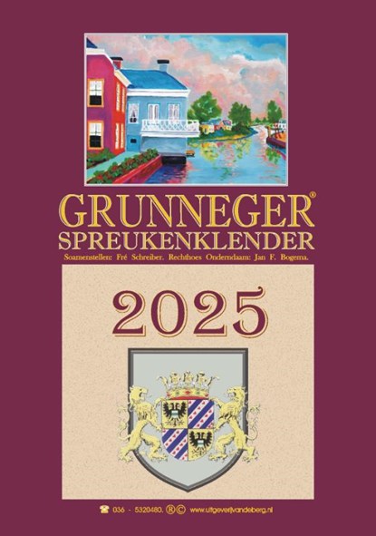 Grunneger spreukenklender 2025, Fré Schreiber - Paperback - 9789055125357