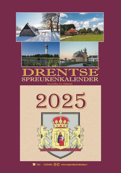 Drentse spreukenkalender 2025, Jent Hadderingh - Paperback - 9789055125395