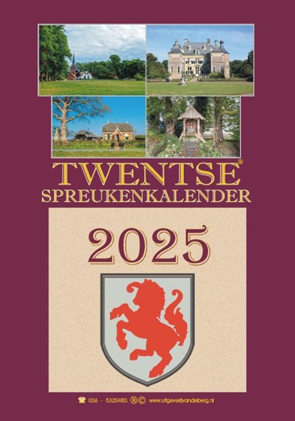 Twentse spreukenkalender 2025, niet bekend - Paperback - 9789055125401