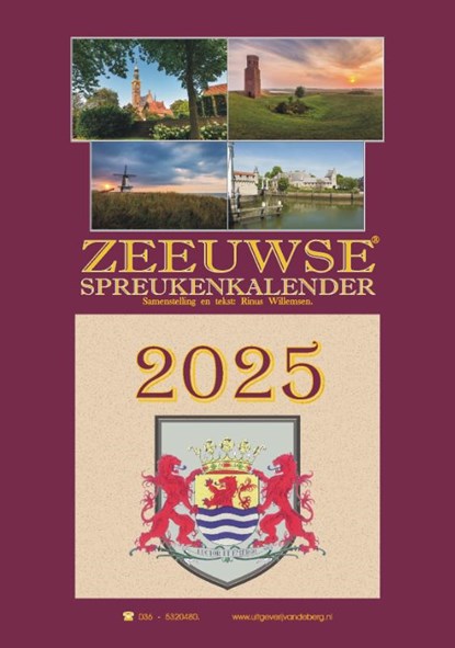 Zeeuwse spreukenkalender 2025, Rinus Willemsen - Paperback - 9789055125425
