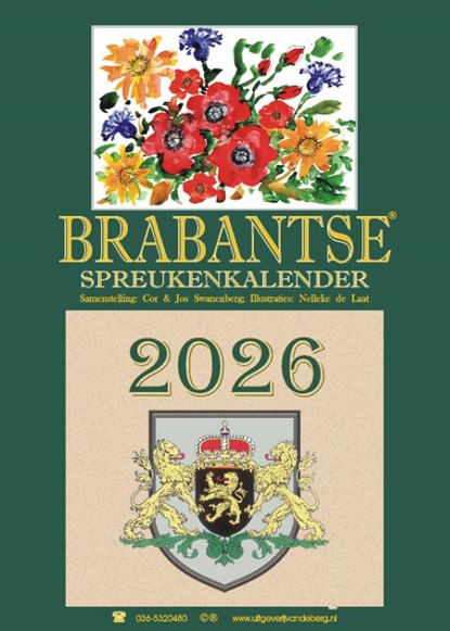 Brabantse spreukenkalender 2026, Cor Swanenberg - Paperback - 9789055125449