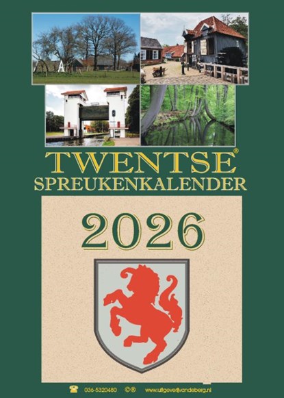 Twentse spreukenkalender 2026, niet bekend - Paperback - 9789055125487