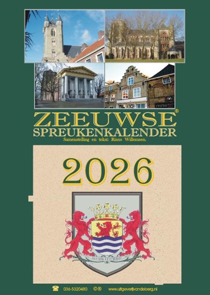 Zeeuwse spreukenkalender 2026, Rinus Willemsen - Paperback - 9789055125500