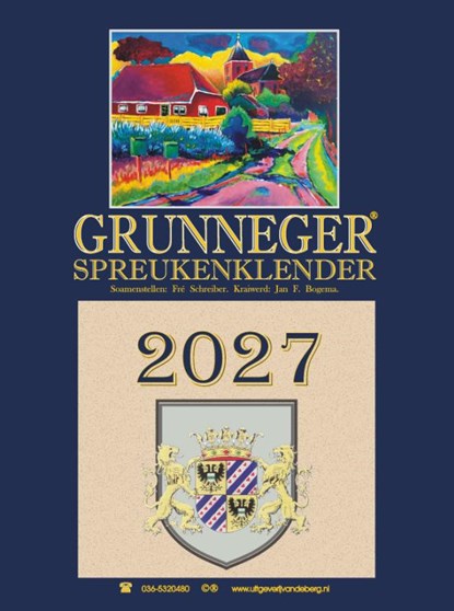 Grunneger spreukenklender 2027, Fré Schreiber - Paperback - 9789055125517