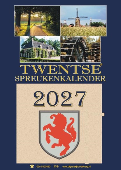 Twentse spreukenkalender 2027, niet bekend - Paperback - 9789055125562