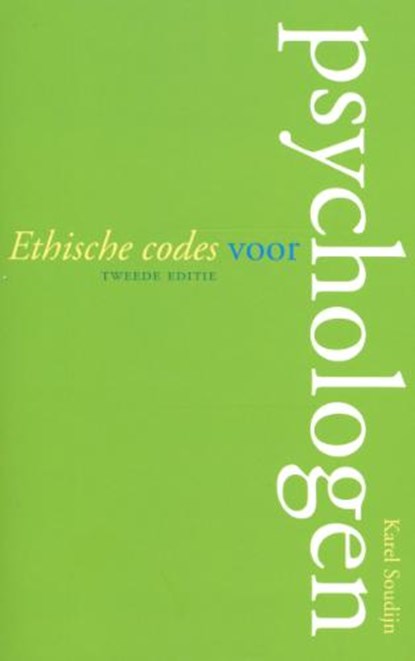 Ethische codes voor psychologen, Karel Soudijn - Paperback - 9789057122583