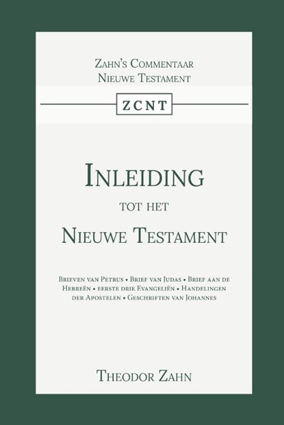 Inleiding tot het nieuwe testament, Theodor Zahn - Paperback - 9789057195532