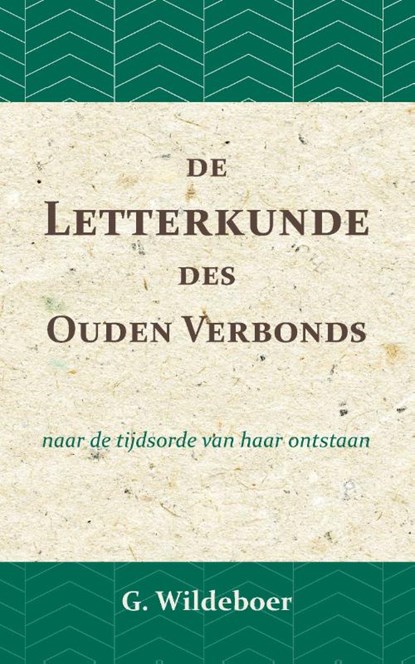 De letterkunde des Ouden Verbonds, G. Wildeboer - Paperback - 9789057197017
