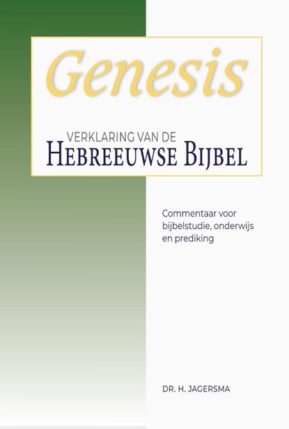 Genesis, H. Jagersma - Paperback - 9789057197208