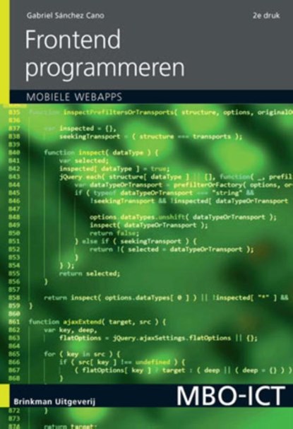 Frontend programmeren, incl. mobiele applicaties, Gabriel Sánchez Cano - Paperback - 9789057523519