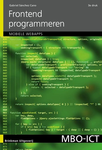 Frontend programmeren, Gabriel Sánchez Cano - Paperback - 9789057524028