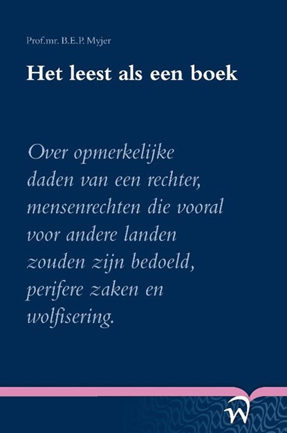 Het leest als een boek, B.E.P. Myjer - Paperback - 9789058507181