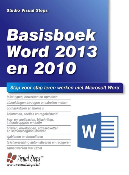 Basisboek Word 2013 en 2010, Studio Visual Steps - Paperback - 9789059051492