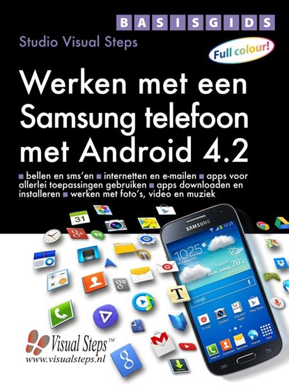 Basisgids werken met een Samsung telefoon met Android 4.2, Studio Visual Steps - Paperback - 9789059053205