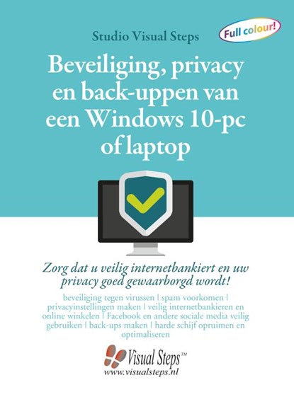 Beveiliging, privacy en back-uppen van een Windows 10-pc of laptop, Studio Visual Steps - Gebonden - 9789059054752