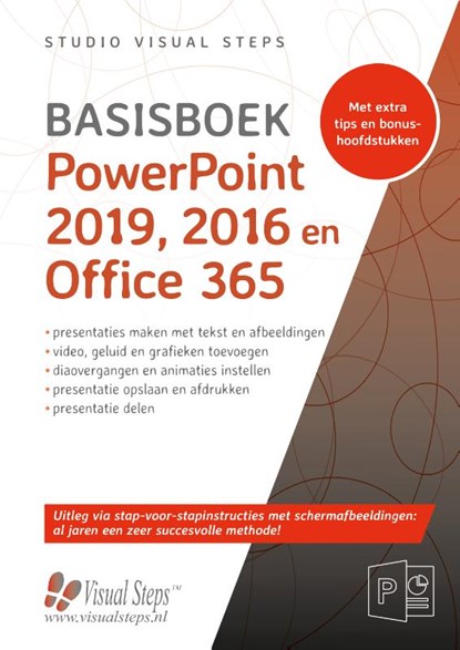 PowerPoint 2019, 2016 en Office 365, Studio Visual Steps - Paperback - 9789059055056