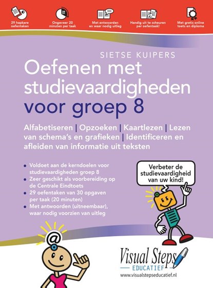 Oefenen met studievaardigheden voor groep 8, Sietse Kuipers - Paperback - 9789059055254