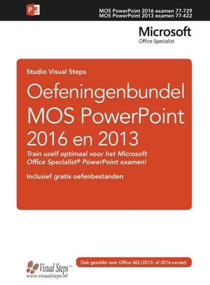 Oefeningenbundel MOS PowerPoint 2016 en 2013, Studio Visual Steps - Paperback - 9789059056220