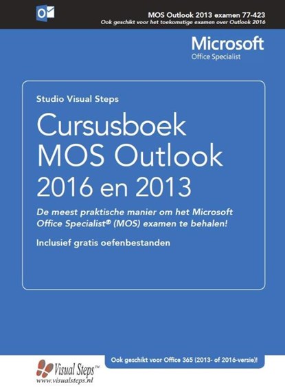 Cursusboek MOS Outlook 2016 en 2013, Studio Visual Steps - Paperback - 9789059056428