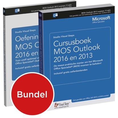 Cursusboek MOS Outlook 2013 en 2016, Studio Visual Steps - Paperback - 9789059056626