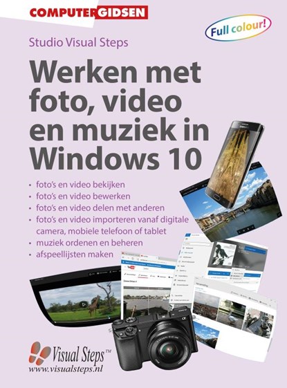 Werken met foto, video en muziek in Windows 10, Studio Visual Steps - Paperback - 9789059057326