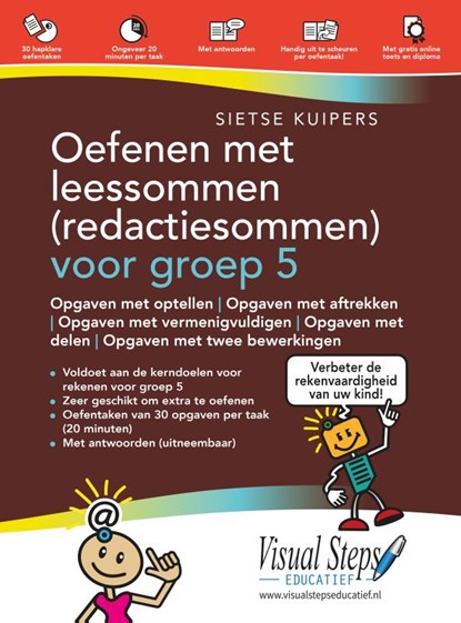 Oefenen met leessommen (redactiesommen) voor groep 5, Sietse Kuipers - Paperback - 9789059057456