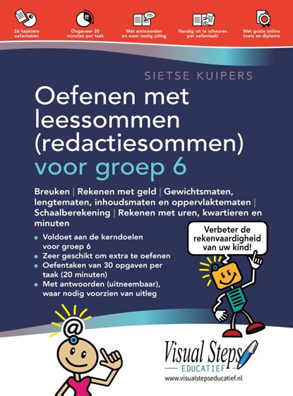 Oefenen met leessommen (redactiesommen) voor groep 6, Sietse Kuipers - Paperback - 9789059057746