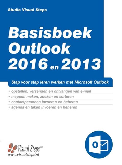 Basisboek Outlook 2016 en 2013, Studio Visual Steps - Paperback - 9789059057821