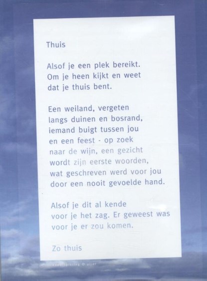 Plint Raamkaart Navulset 'Thuis' Kees Spiering, Kees Spiering - Losbladig - 9789059304987