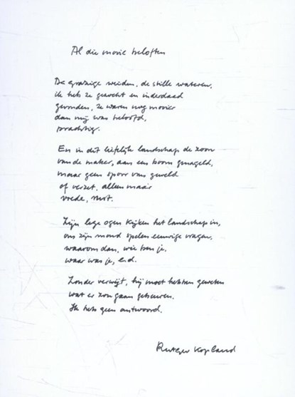 10 poëziekaarten Plint Rutger Kopland, Rutger Kopland - Losbladig - 9789059306530