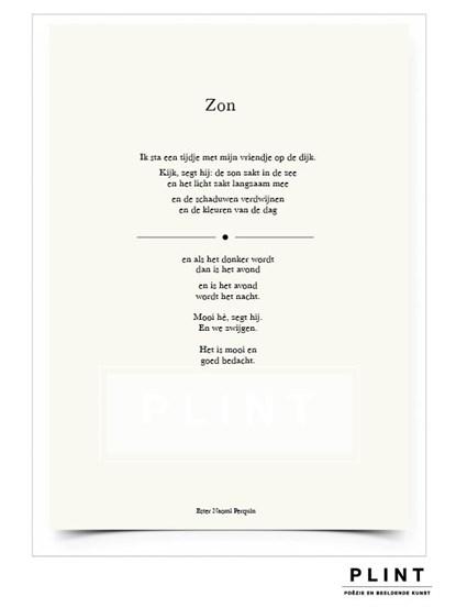 Plint 'Zon' set van 10, Ester Naomi Perquin - Losbladig - 9789059307490
