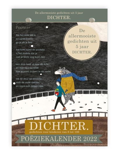 Poëziekalender 2022, DICHTER - Paperback - 9789059309289