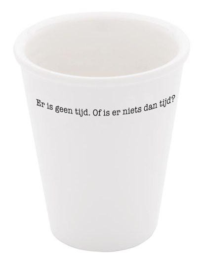 Porseleinen beker 'Er is geen tijd' set van 2, M. Vasalis - Gebonden - 9789059309449