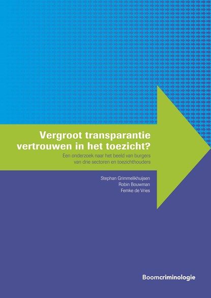Vergroot transparantie vertrouwen in het toezicht?, Stephan Grimmelikhuijsen ; Robin Bouwman ; Femke de Vries - Ebook - 9789059317062