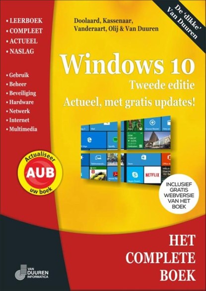 Het Complete boek Windows 10 2e editie, Peter Kassenaar ; Peter Doolaard ; Erwin Olij ; John Vanderaart - Paperback - 9789059409477