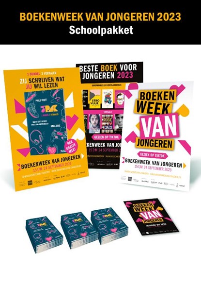 Schoolpakket 3PAK Boekenweek van Jongeren 2023, Philip Huff ; Rima Orie ; Marie Lotte Hagen ; Nydia van Voorthuizen - Gebonden - 9789059656048