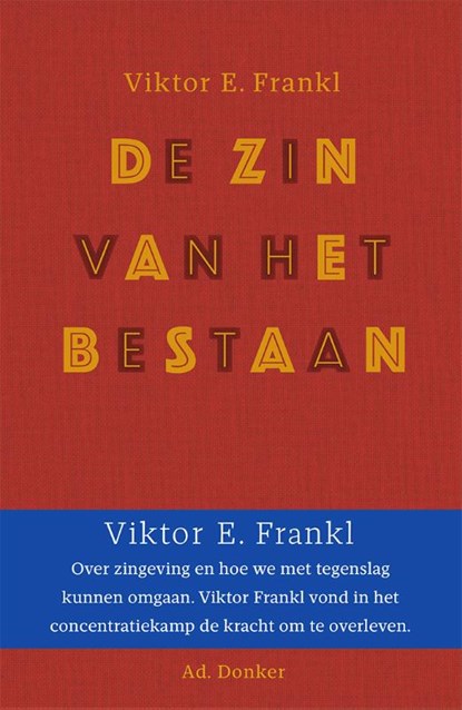 De zin van het bestaan, Viktor Frankl - Gebonden - 9789061006114